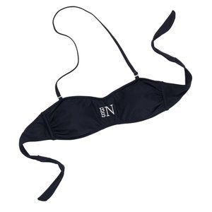 Black removable adjustable swim bikini top